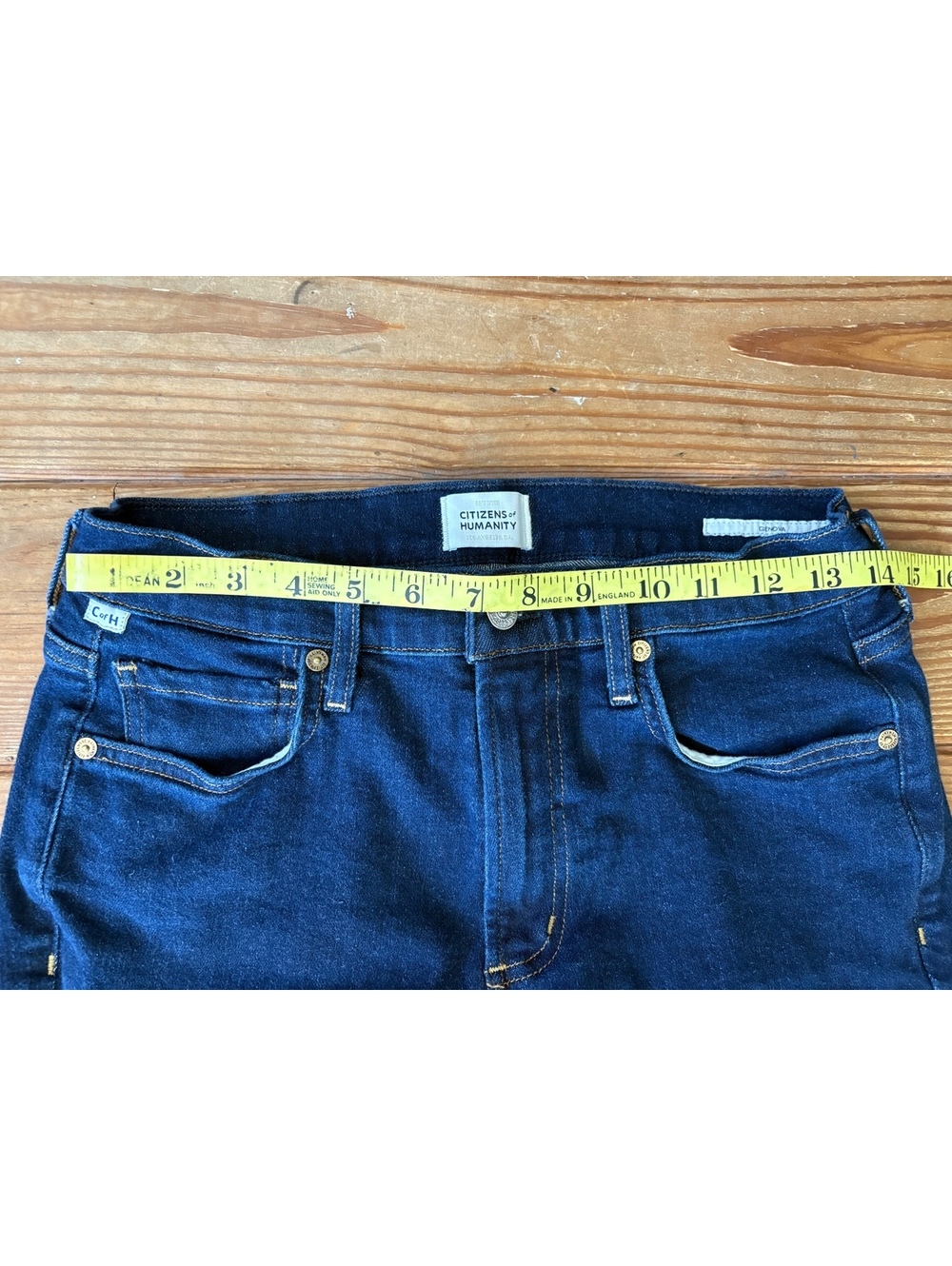 NWOT Citizens of Humanity Genova Bootcut Jeans Dark Wash Cashmere Blend Size 27 - Picture 5 of 9